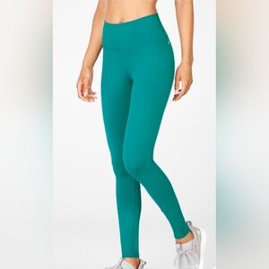 Fabletics Powerhold Leggings. Teal (No Pockets) Sz Small. Like New.